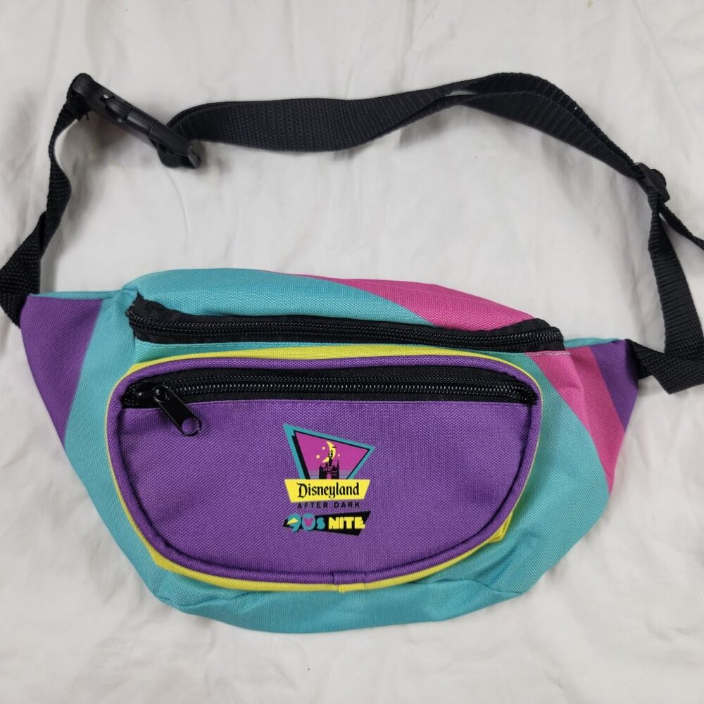 Disneyland After Dark 90's Nite Retro Multicolor Fanny Pack Waist Bag Outdoors